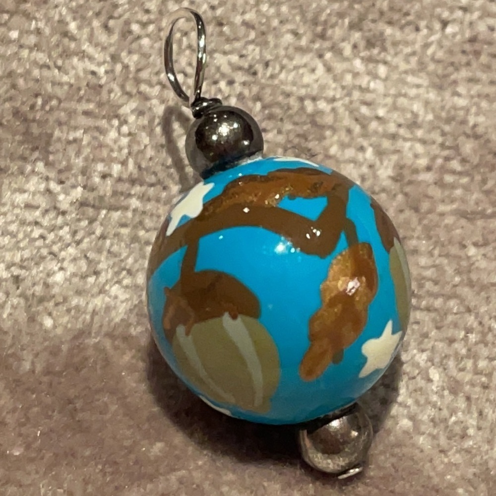 Blue Chestnut Lantern Pendant - Picture 2 of 5